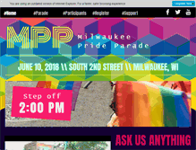 Tablet Screenshot of prideparademke.org